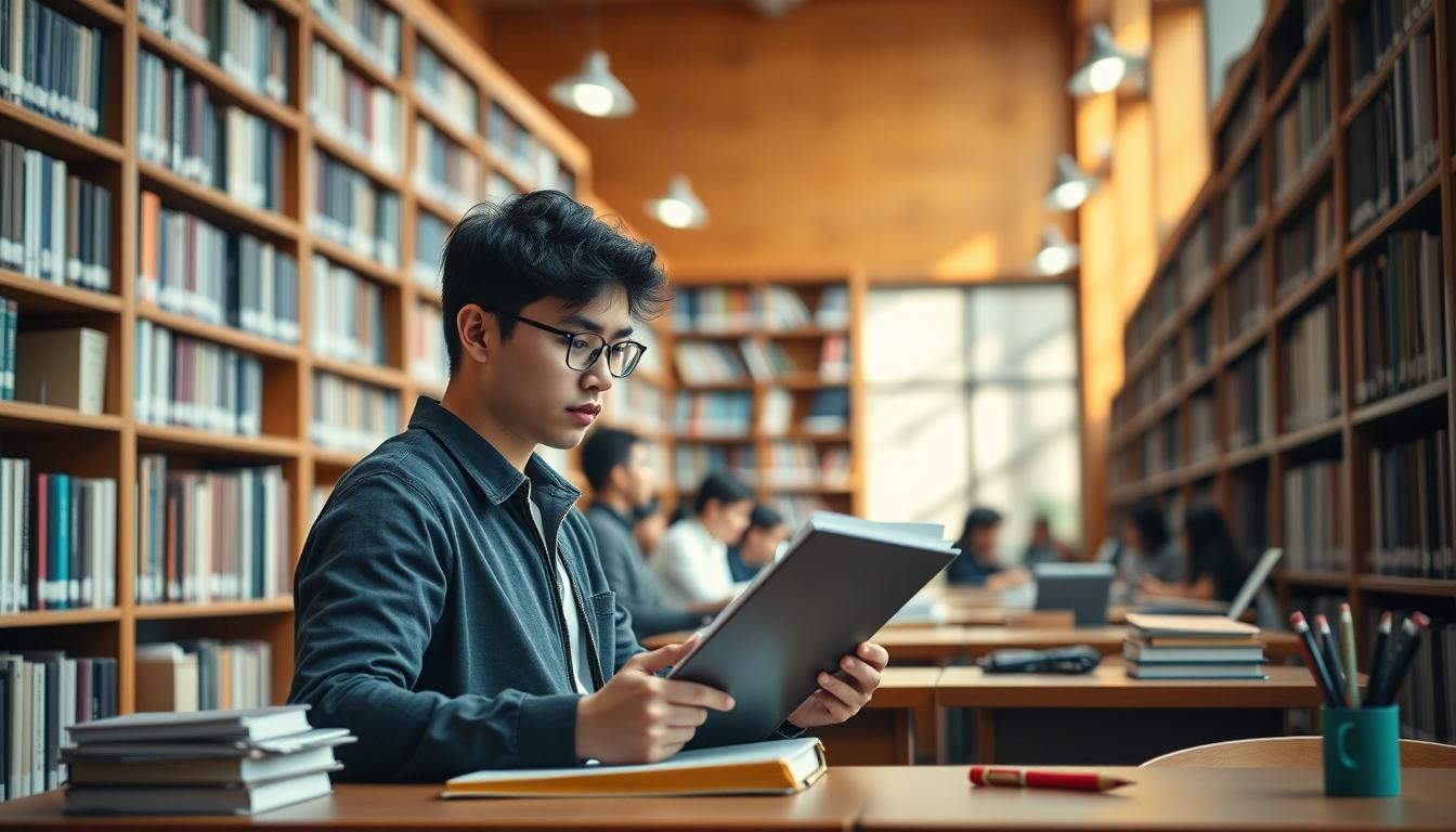 Students working in research laboratory