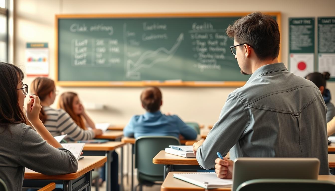 Student using online courses for flexible education